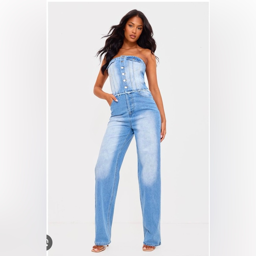 Denim Strapless Women Jeans